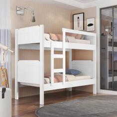 Imagem de Beliche Solteiro Flora Adulto c/ Grades e Escada 100% Segura - Anyben,