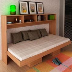 Imagem de Cama De Solteiro Articulável 6 Prateleiras Amêndoa Cm8020 - Tecno Mobi