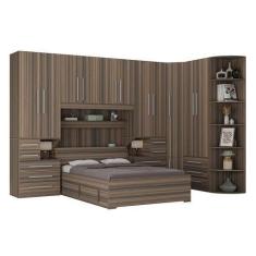 Imagem de Quarto de Casal de Canto e sem Cama Queen 1344SQ San Remo - Móveis Ila