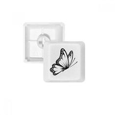 Imagem de Kit de atualização para jogos de teclado mecânico PBT de borboleta vintage simples em preto