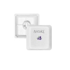 Imagem de DIYthinker Blueberry Plant Island Painting Teclado mecânico PBT branco OEM sem marcação