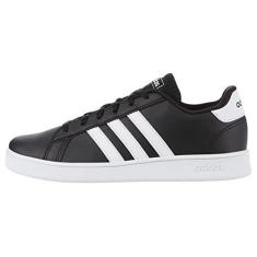 Imagem de adidas Grand Court Tênis unissex infantil, Black/White/White, 3 Little Kid