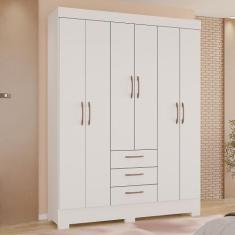 Imagem de Guarda-Roupas Village 100% Mdf Tuboarte 6 Portas 3 Gavetas