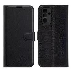 Imagem de Capa Carteira Flip Preta + Película Para Samsung A14 - Capinhas para C