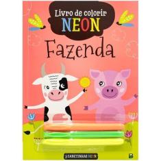 Imagem de Livro - Livro De Colorir Neon: Fazenda