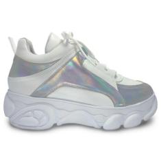 Imagem de Tênis Chunky  Holografico Antônia Fashion - Antônio Fashion