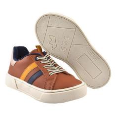 Imagem de Tênis Estilo Sapatenis Infantil Masculino Casual Na Cor Marrom - BabyK