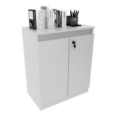 Imagem de Balcão Escritório Com Chave Multimóveis Cr25046 Branco