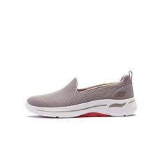 Imagem de Skechers Go Walk Arch Fit feminino Grateful, Castanho-Acinzentado/Coral, 35