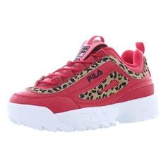 Imagem de Fila Tênis feminino Disruptor II Premium, Vermelho/marrom/preto, 35