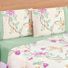 Imagem de Jogo De Lençol Solteiro Naturale Micropercal 200 Fios 3 Peças - Belle