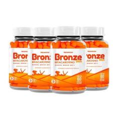 Imagem de Kit 4 Potes Bronze Skin Betacaroteno Suplemento Alimentar Bronzeamento