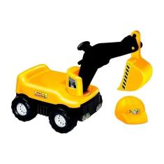 Imagem de Brinquedo Carrinho Max Escavadeira Com Capacete 0428 Tilin