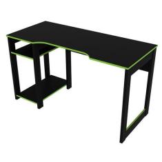 Imagem de Mesa Gamer 136X75x60 Cm Preto/Verde Tecnomobili