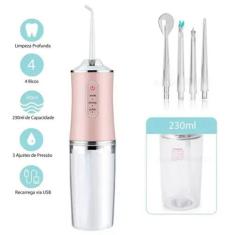 Imagem de Irrigador Oral Elétrico Portatil Jato Água Limpador Dentário Bucal - O