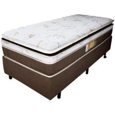 Imagem de Cama Box Solteiro + Colchão Royal Relaflex 88x188x61 Mola Ensacada Vis