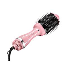 Imagem de Escova Secadora Alisadora Bivolt Elgin Agile Rose Rosa Escb0 1300w Tourmaline Íon 3 Temperaturas