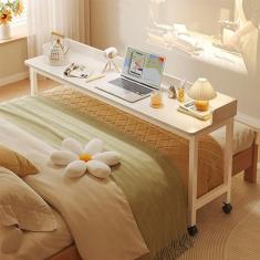 Imagem de SilteD Mesa de hospital móvel com rodas, mesa de cabeceira, mesa de computador móvel com defletor de mesa, mesa para laptop, mesa de bar com cama com rodinhas para escritório em casa, hospital