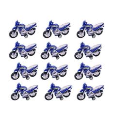 Imagem de Moto Azul Brinquedo Presente Lembrancinha Kit 12 Unidades