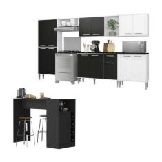 Imagem de Armário De Cozinha Modulado Com Bancada Americana Xangai Multimóveis M