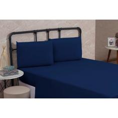 Imagem de Lençol Casal Liso Sem Elástico Avulso Cama Box Com Bainha - Nara Confe