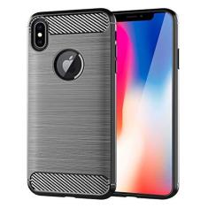 Imagem de Capa para Apple iPhone X, sensação macia, proteção total, anti-arranhões e impressões digitais + capa de celular resistente a arranhões para Apple iPhone X