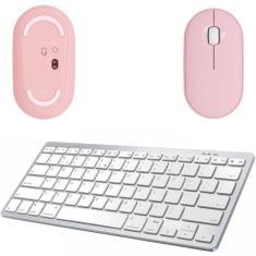 Imagem de Mouse Rosa / Teclado Bluetooth Para Galaxy Tab S5E T725 10.5