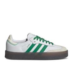 Imagem de adidas Tênis feminino Sambae, Branco nuvem/verde/branco, 35