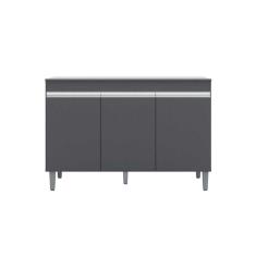 Imagem de Balcão de Cozinha Manu para Pia de 1,20cm S/Tampo Cinza - Montanaris Decor