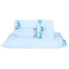 Imagem de Jogo de Lençol Cama King 04 peças 100% Algodão Percal 200 Fios Londres