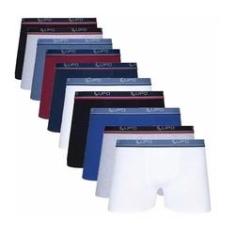 Imagem de Kit com 10 Cuecas Boxer Algodão Cotton Confort 523 - Lupo