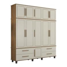 Imagem de Roupeiro House Cinco Portas Nature/off White - Fabri M veis