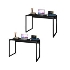 Imagem de Mesa Econo 90Cm Com Duas Preta