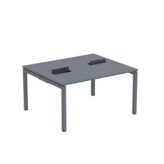 Imagem de Mesa Plataforma Dupla com Pé de Aço para Coworking 140x120 Pdc14/12/2p Grafito