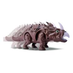 Imagem de Dinossauro Triceratops Anda De Verdade Brinquedo C/ Som Luz - Bee Toys