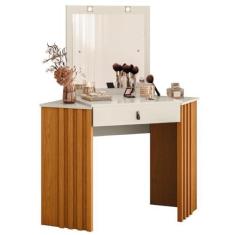 Imagem de Camarim de Canto Glitter Cinamomo/Off White Móveis Albatroz