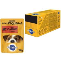 Imagem de Ração Úmida Pedigree Sachê Carne Ao Molho Cães Adultos De Raças Pequen