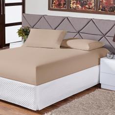 Imagem de Jogo De Lençol Soft Solteiro 2 Peças 200 Fios Cáqui