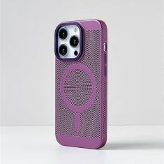 Imagem de Capa magnética de resfriamento de dissipação de calor para iPhone 15 14 Pro 11 13 12 Pro Max Grade respirável à prova de choque fina capa rígida para PC, T11, para iPhone 11Pro Max
