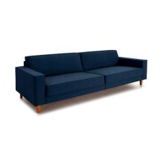 Imagem de Sofá 4 Lugares Aurora Linho Azul 260 cm