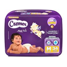 Imagem de Fralda Cremer Tamanho M Econômica 34 Unidades Peso Indicado 4 - 9kg