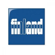 Imagem de Decalque brilhante de ejo de cerâmica com nome da bandeira da Finlândia