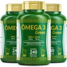 Imagem de OMEGA 3 1000MG GREEN HF SUPLEMENTS 3x240 CAPS