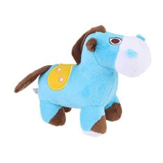 Imagem de Brinquedo de mastigar para cães Popetpop em forma de cavalo, brinquedo de som para cães e filhotes de animais de estimação