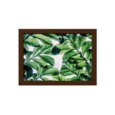 Imagem de Quadro Decorativo Folhagem Folha 3 Moldura Marrom 22x32cm