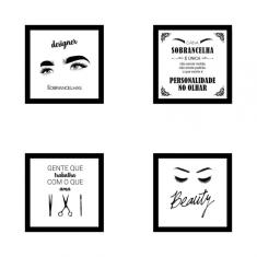 Imagem de Kit De Quadros Decorativos Em Mdf Designer Sobrancelhas 12
