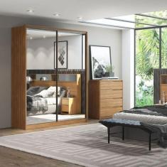 Imagem de Guarda Roupa Casal épico 2 Portas C/ 2 Portas Em Espelho Amendola - Demartez