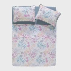 Imagem de Jogo de Cama King 4 peças Altenburg Malha Fio Penteado 100% Algodão Fresh Tropical