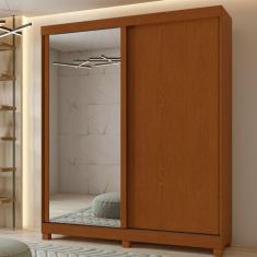 Imagem de Guarda-roupa Casal 2 Portas 2 Gavetas Zeine Com Espelho E Com