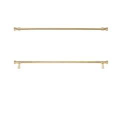 Imagem de O armário de aço inoxidável de bronze antigo segura os botões da barra de t puxadores modernos da gaveta para a ferragem do armário de cozinha para o quarto, tls, 320mm, 1